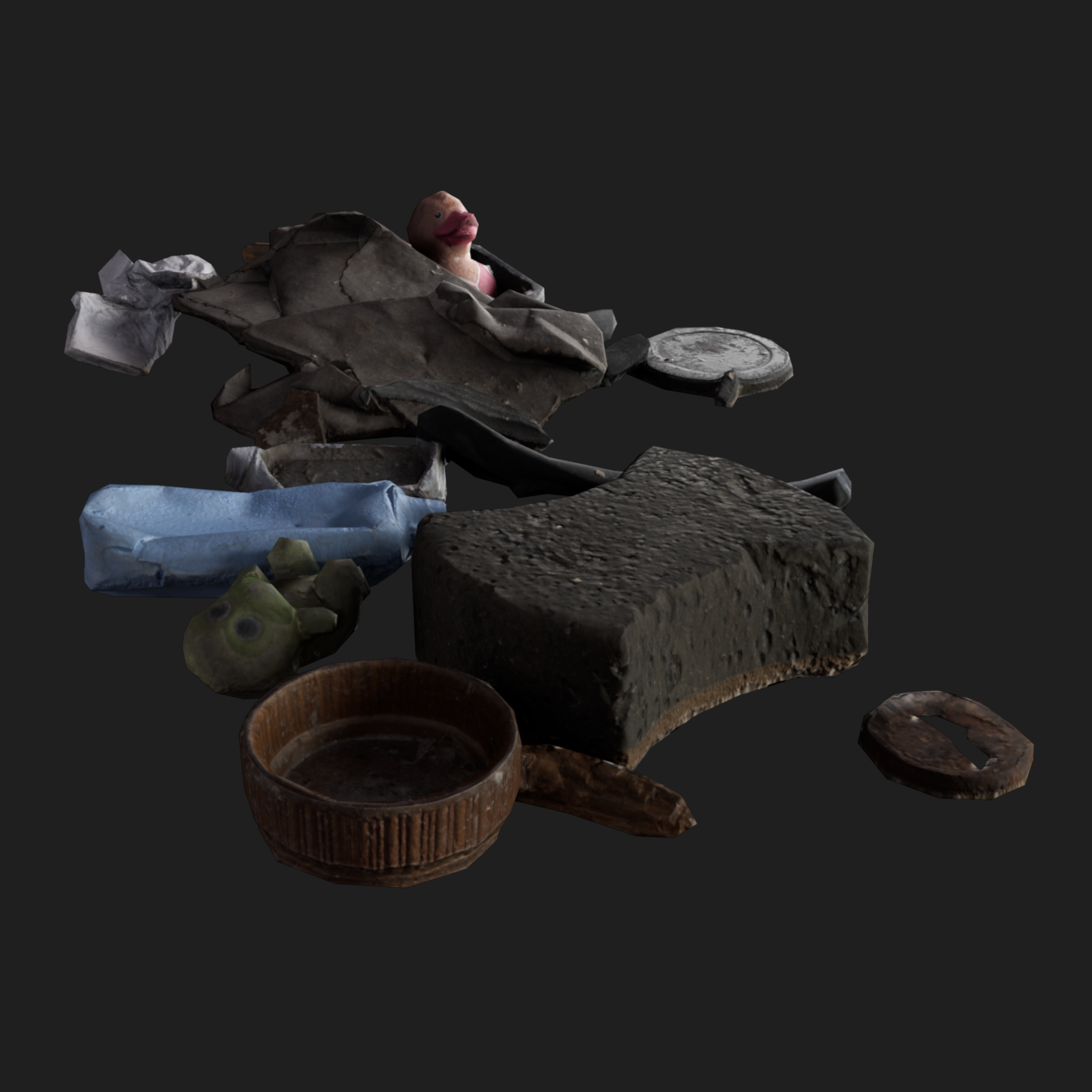 3D Props: Rubbish Floor Mix1