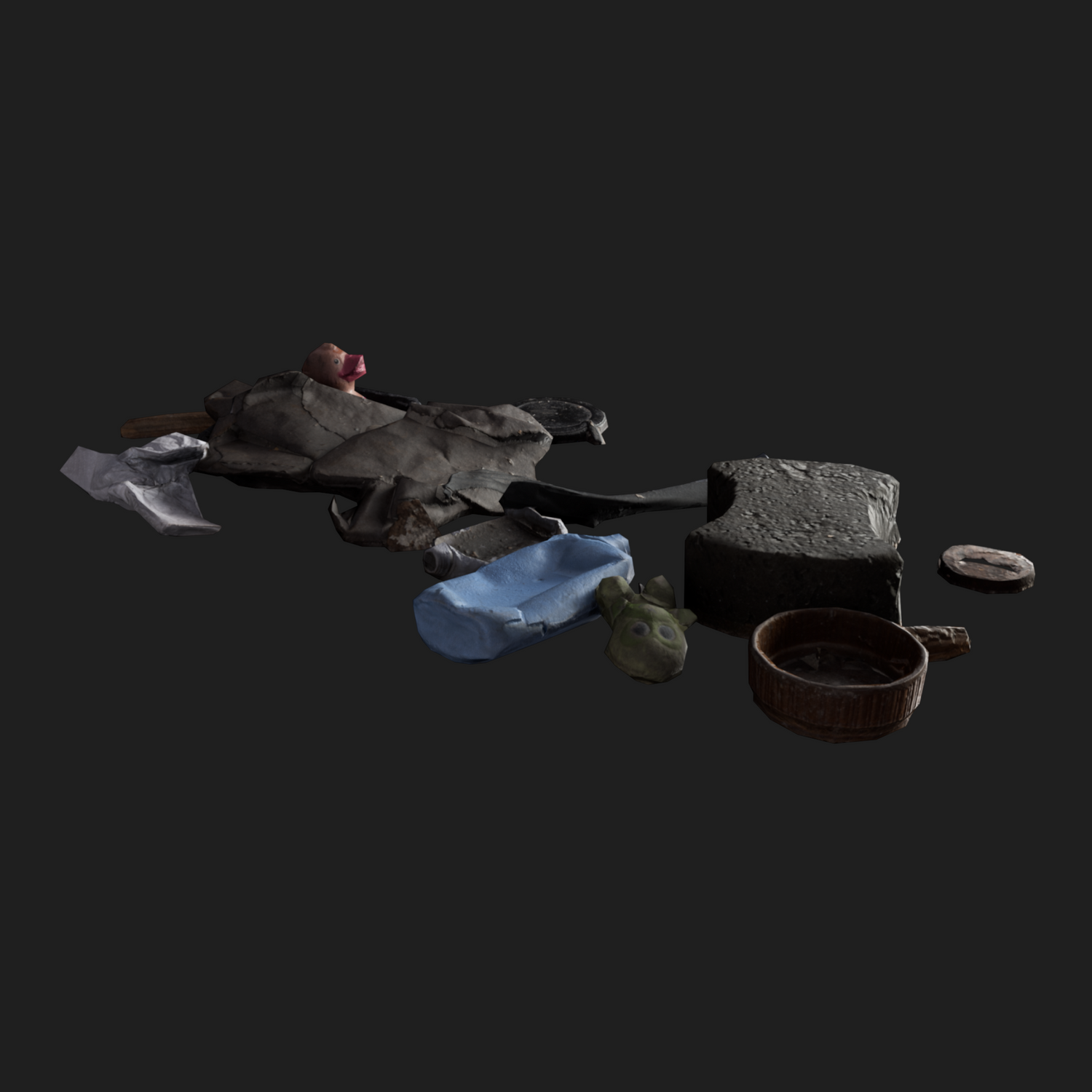 3D Props: Rubbish Floor Mix1