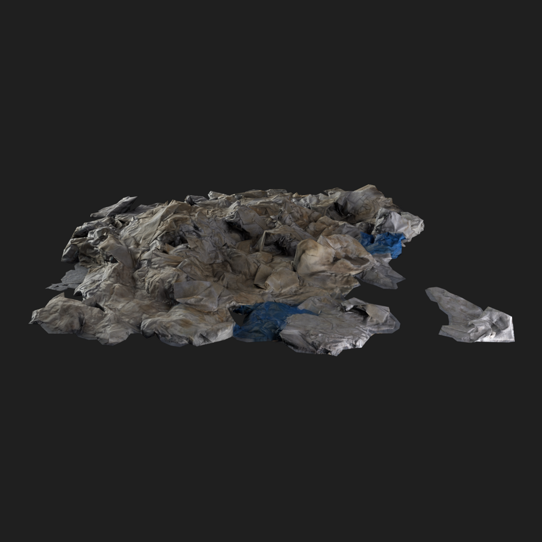 3D Model of Wet Paper Pile