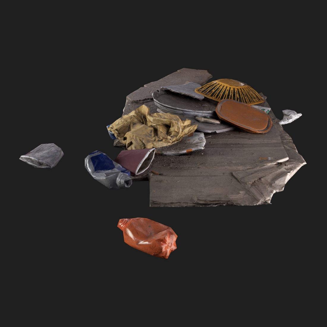 3D Props: Rubbish Floor Mix2