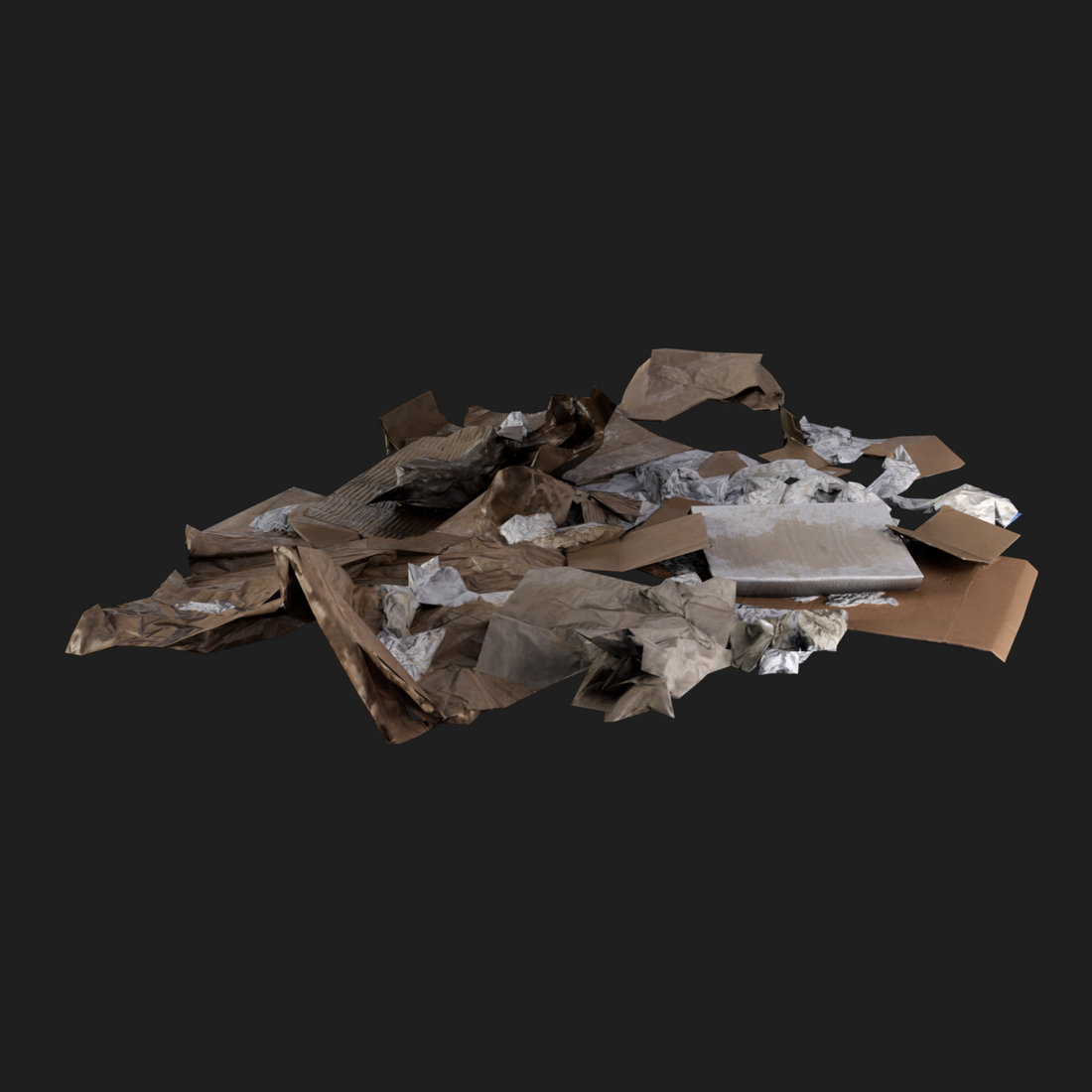 3D Props: Cardboard Pile