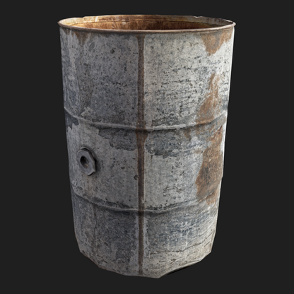 3D Props: Barrel Rusty