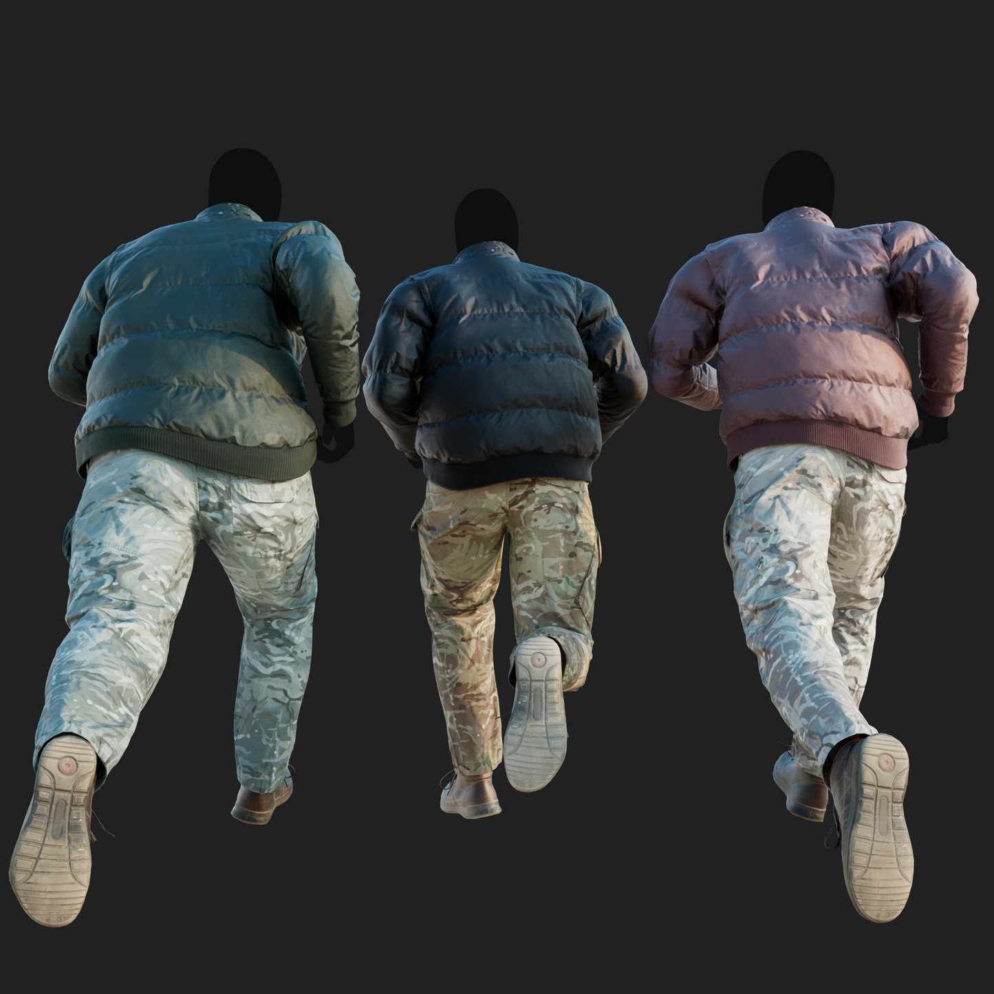 Men's Winter Jacket & combat trousers