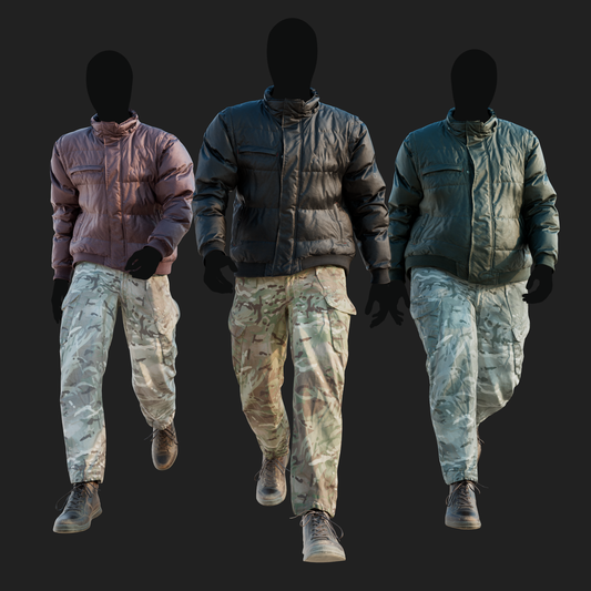 Men's Winter Jacket & combat trousers