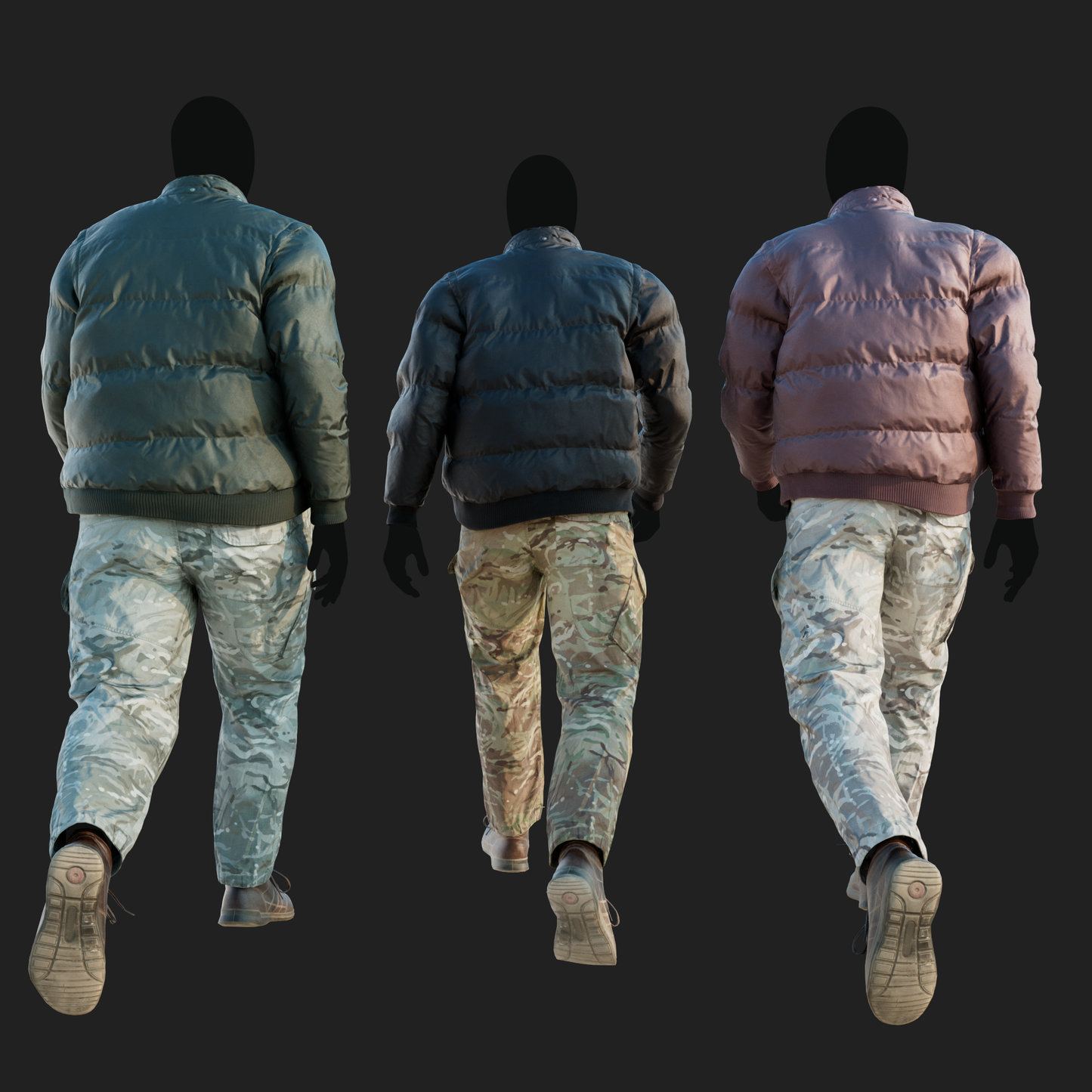 Men's Winter Jacket & combat trousers