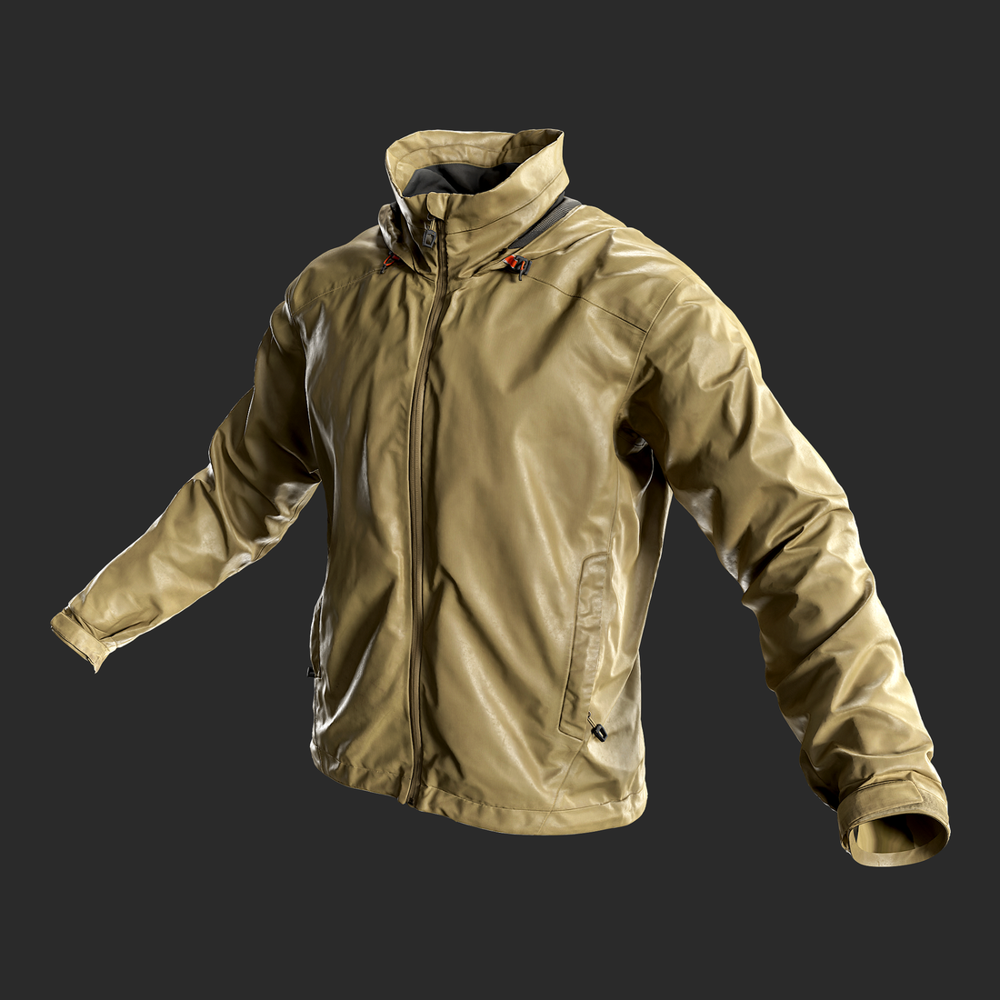 3D Model Windstopper Jacket front left