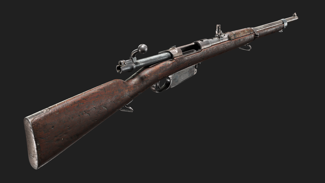 The high-quality 3D Model of Mauser Rifle 1894