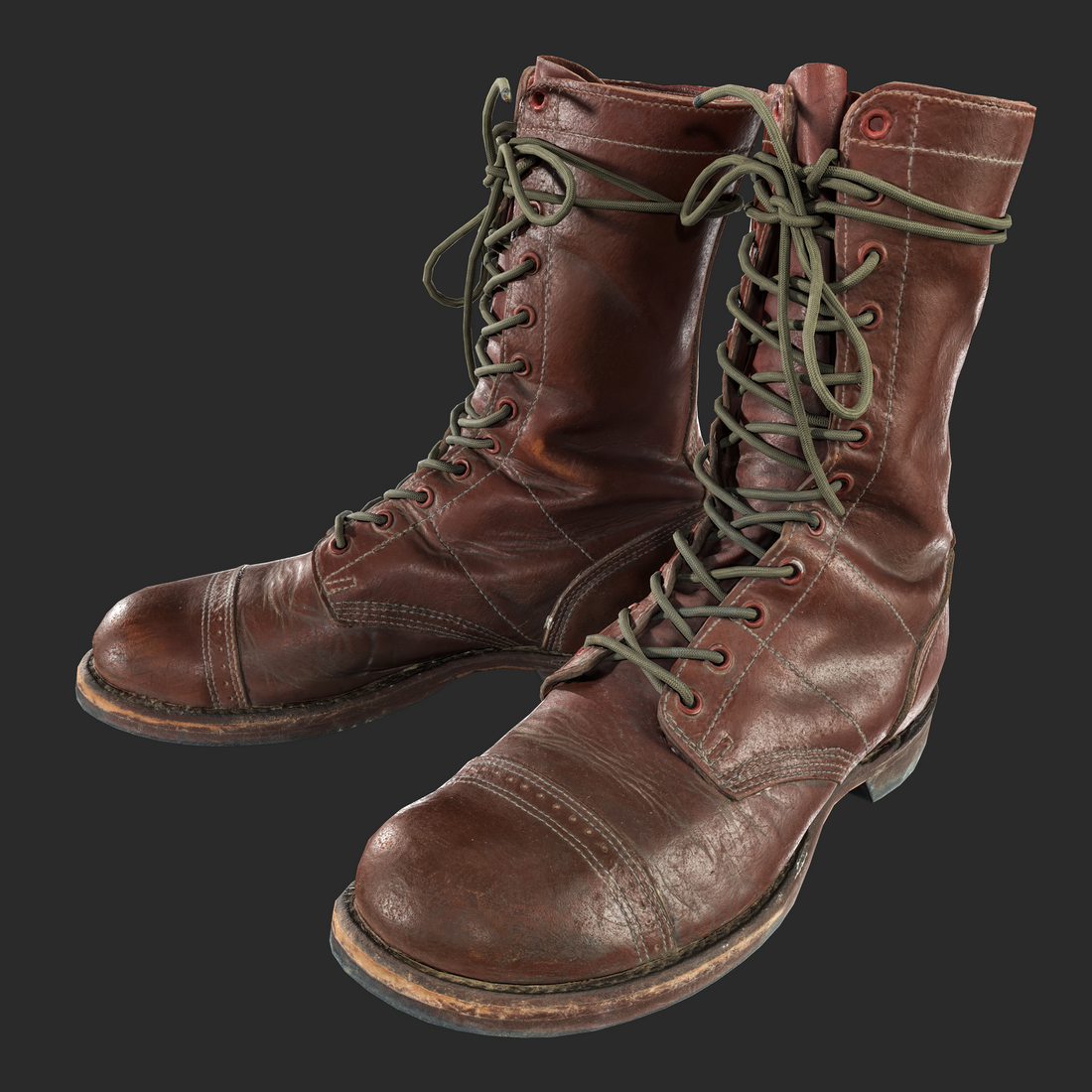 Corcoran U.S. Paratrooper Jump Boots 3D Model