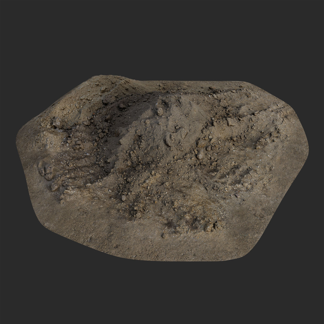 3D Mound of Soil and Dirt