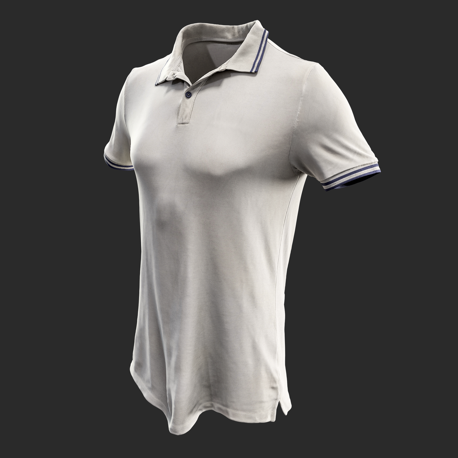 3D Model Mens Polo Shirt front left