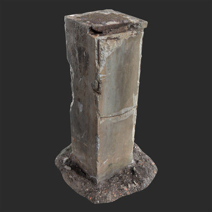 Concrete Post 3D Model for game development, cinematic VFX, VR/AR, and archiviz | FBX