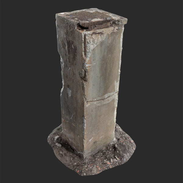 Concrete Post 3D Model for game development, cinematic VFX, VR/AR, and archiviz | FBX
