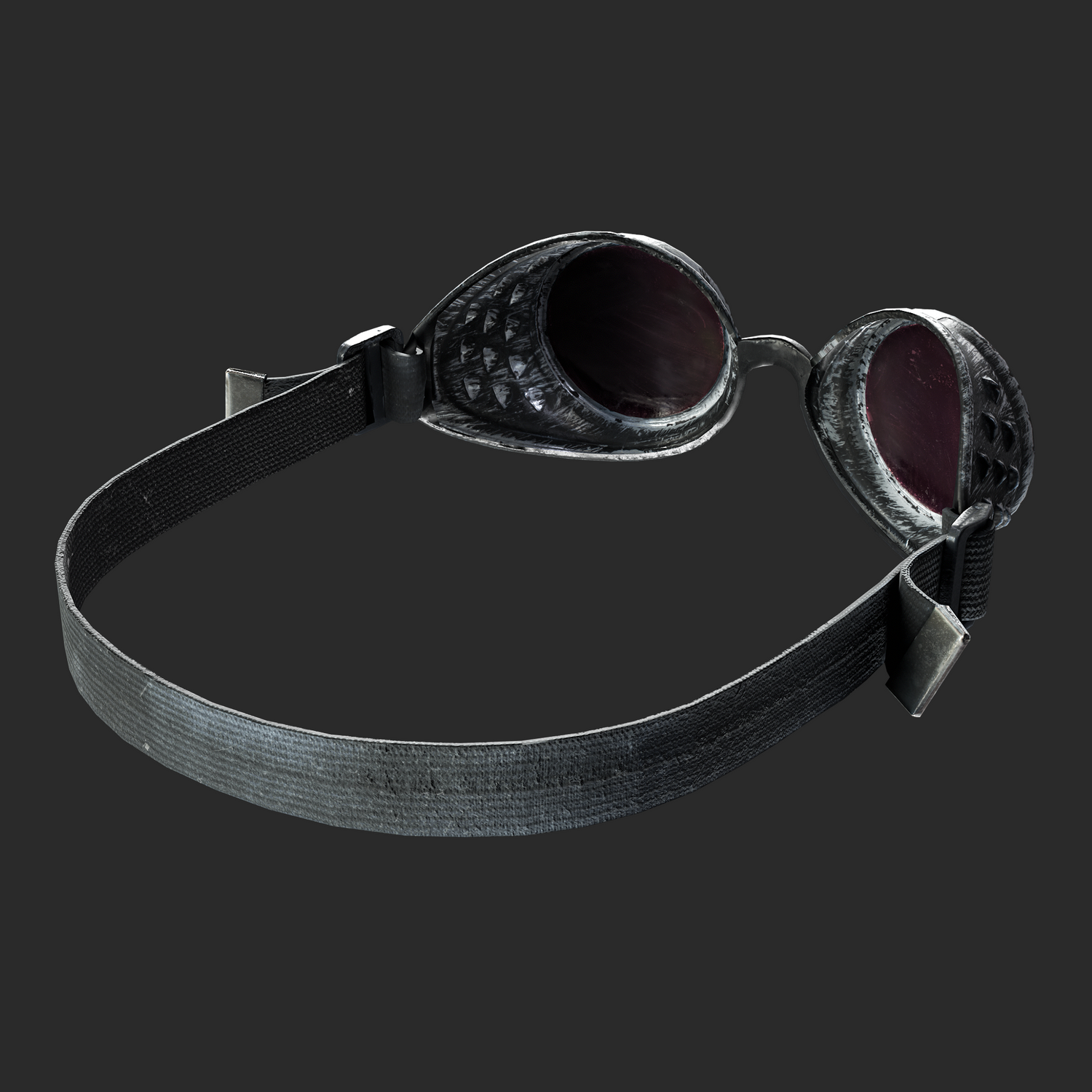steampunk goggles 3d model 3D Steampunk Goggles Model