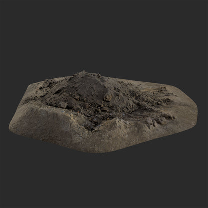 3D Mound of Soil and Dirt