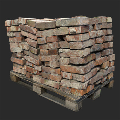 3D Stack of Aged Bricks