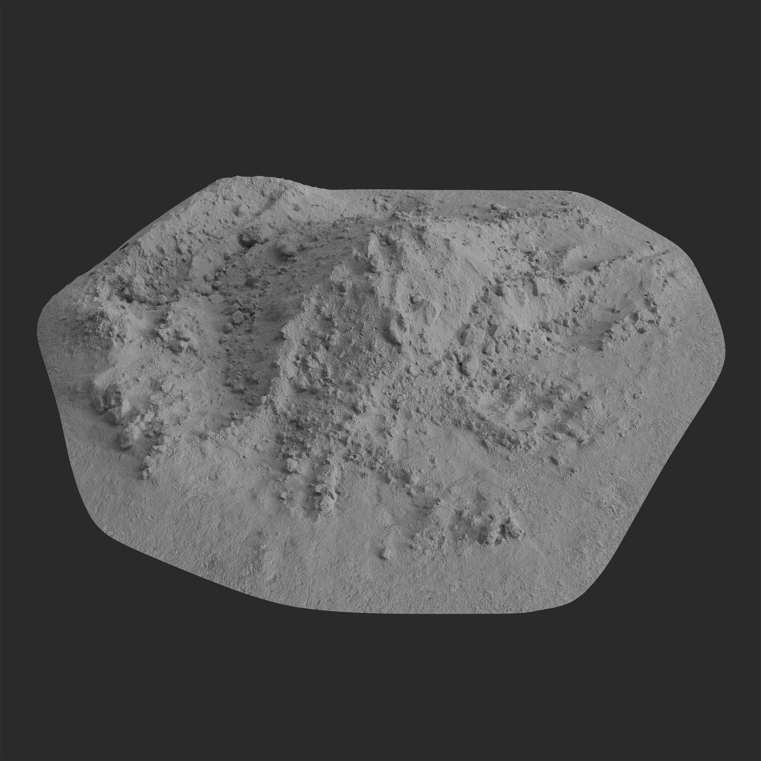 3D Mound of Soil and Dirt