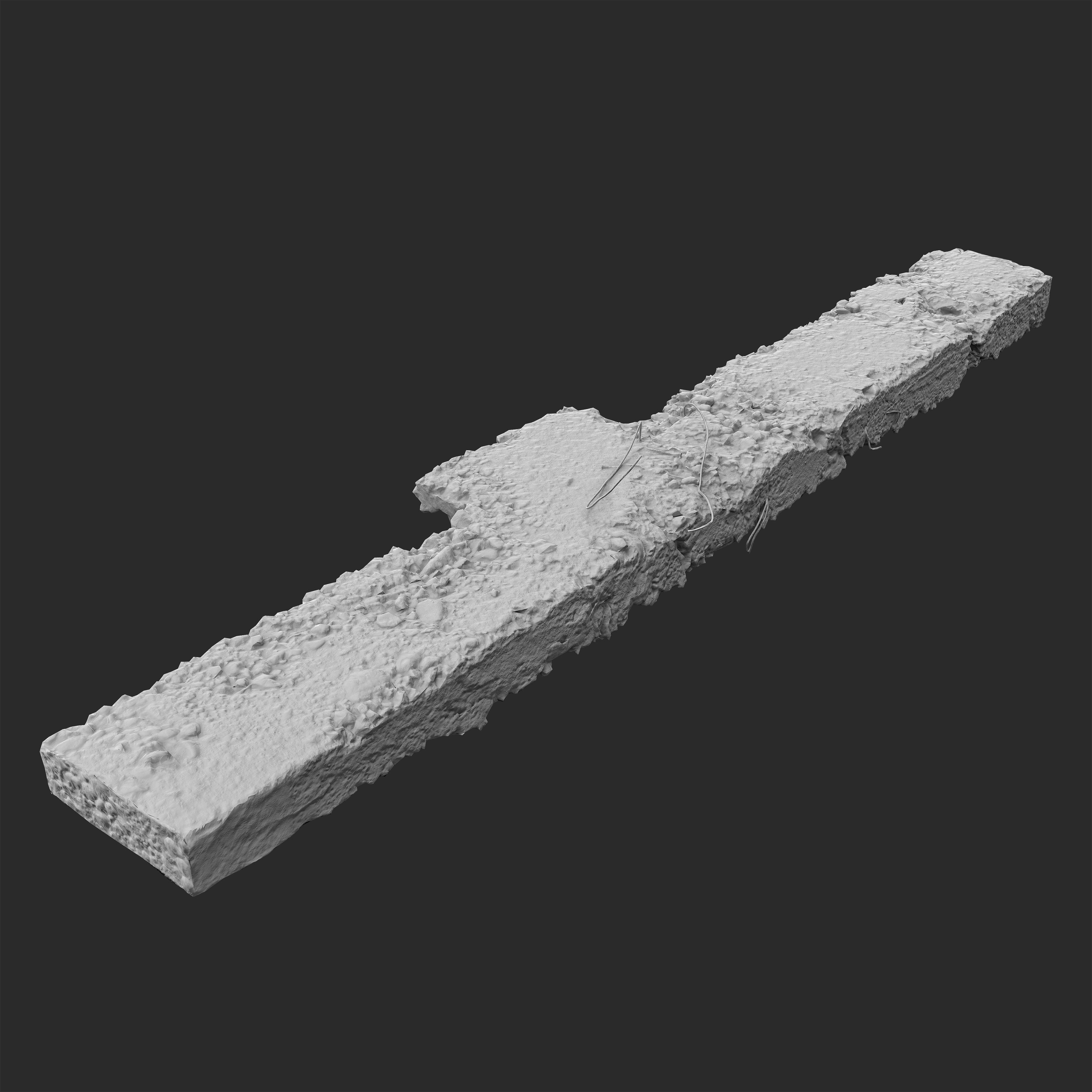 3D Broken Concrete Beam