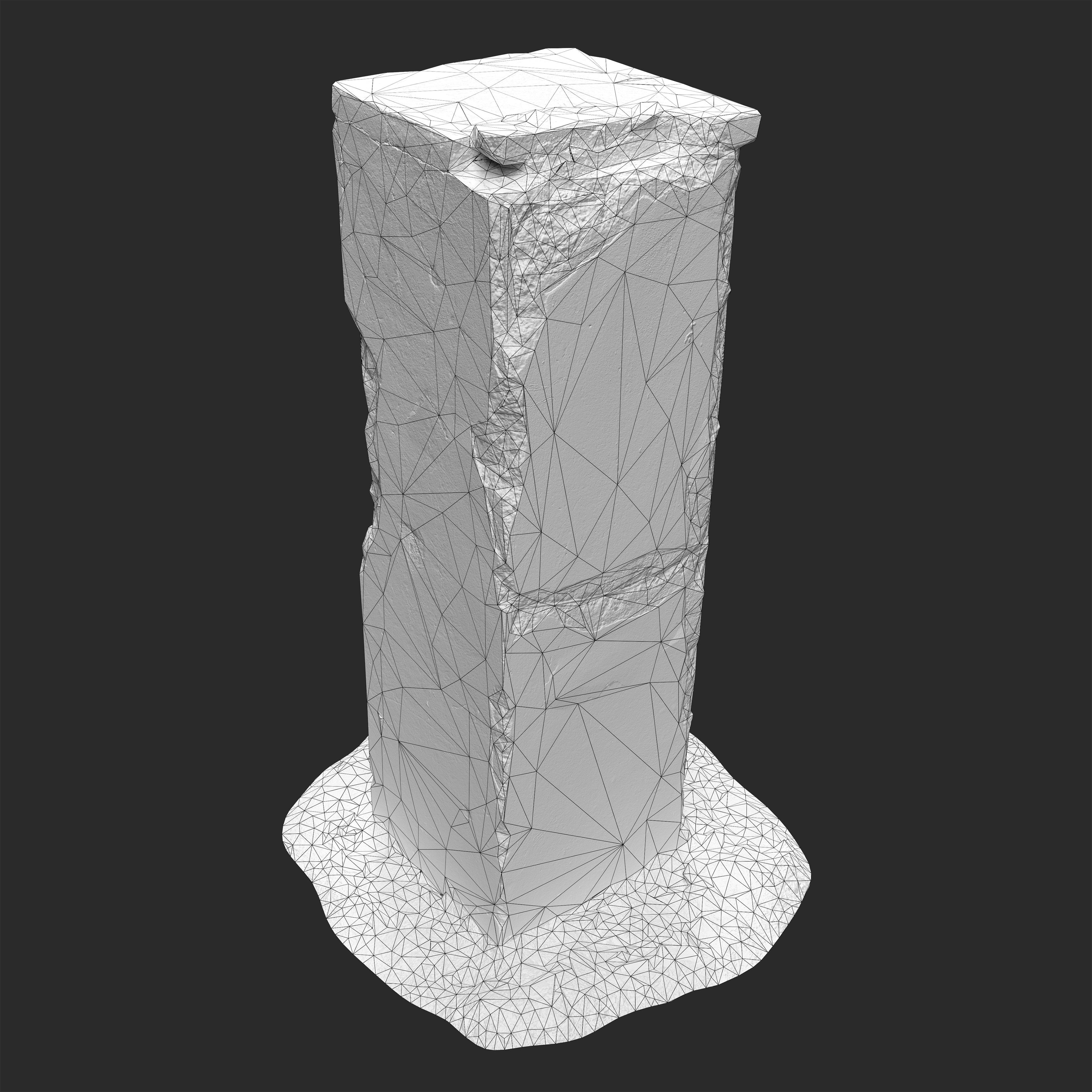 3D Concrete Pillar