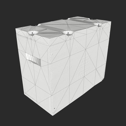 3D Wooden Ammunition Crate