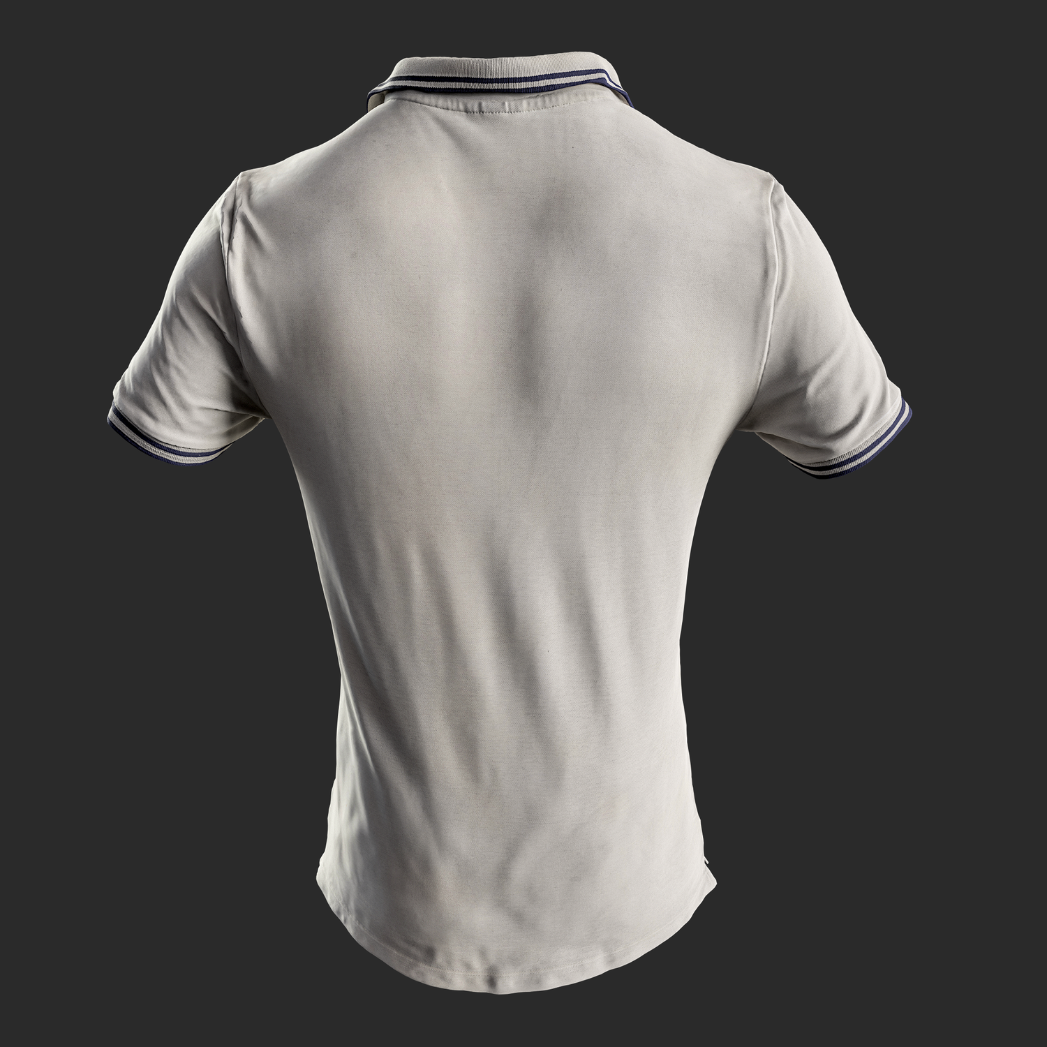 3D Model Mens Polo Shirt back