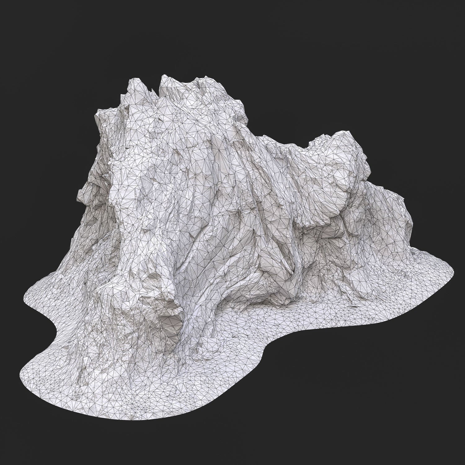 3D Burned Tree Roots