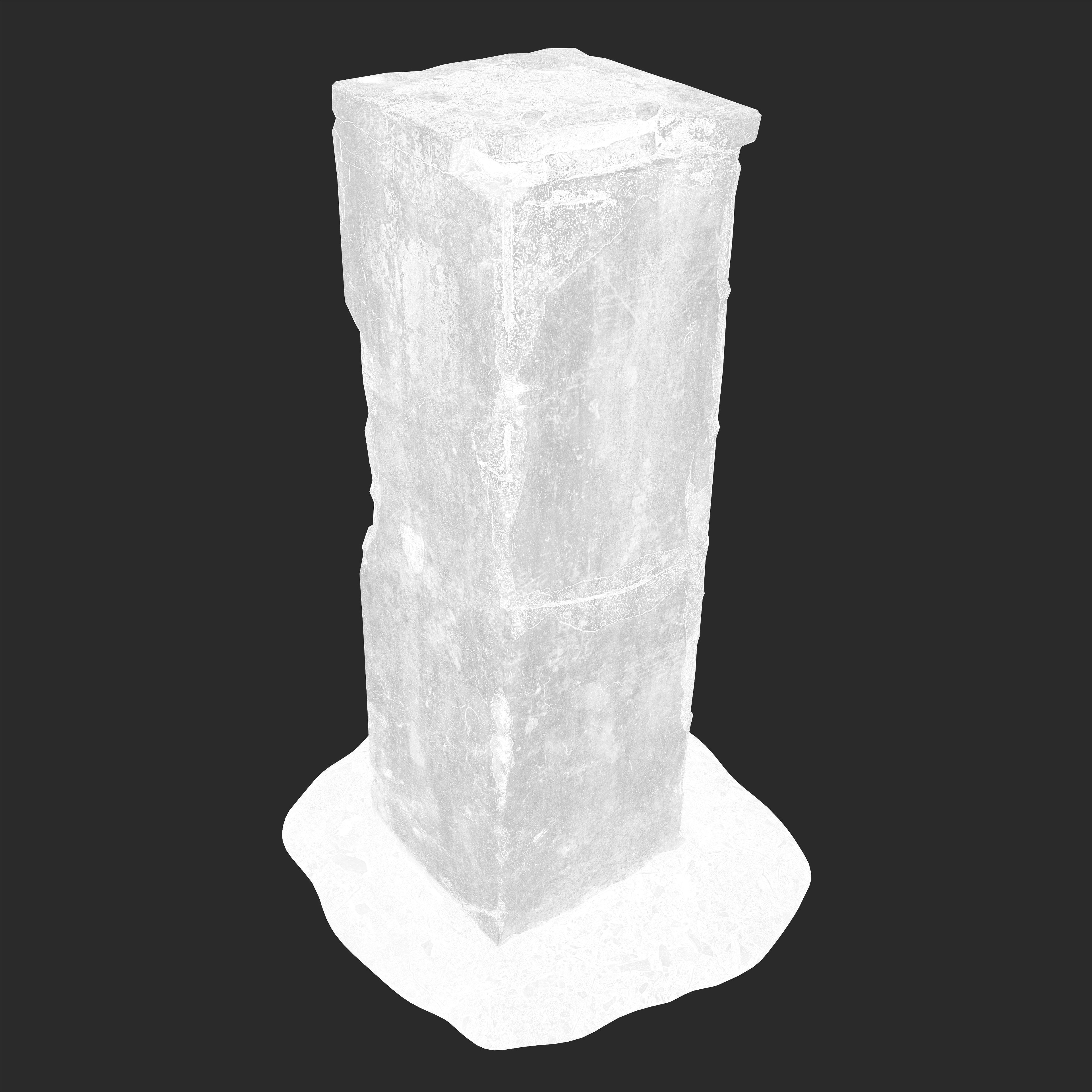 3D Concrete Pillar