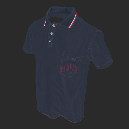 3D Model Mens Polo Shirt albedo