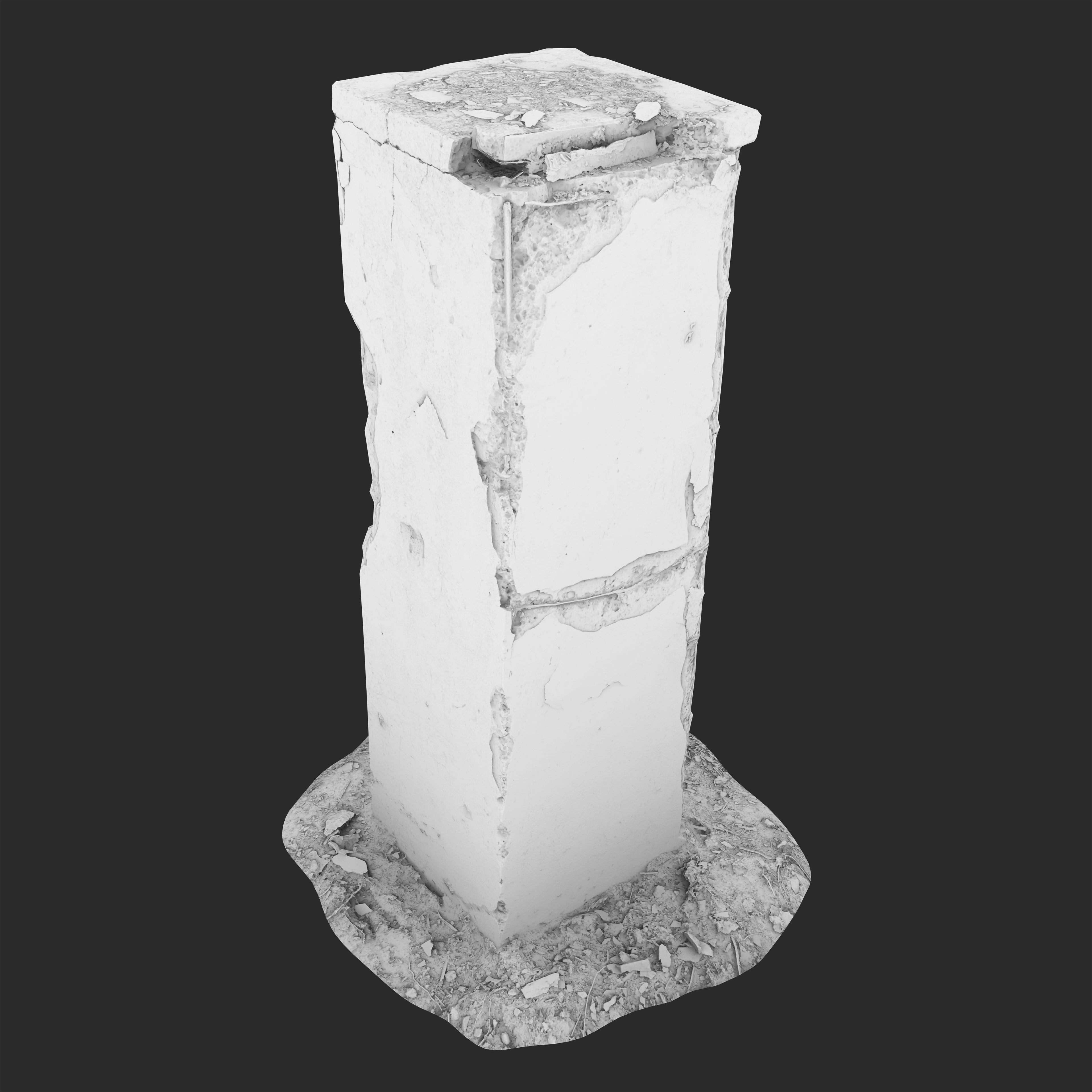 3D Concrete Pillar
