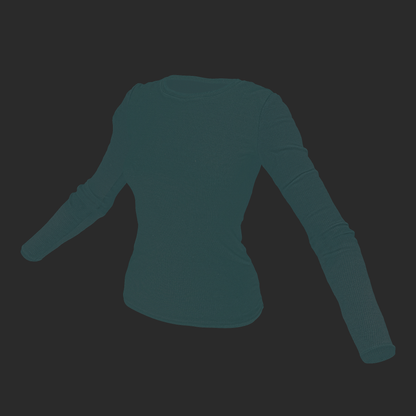 Albedo 3D T-Shirt Dark Green Long Sleeve