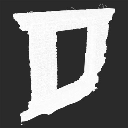 3D Ruined Brick Window Frame