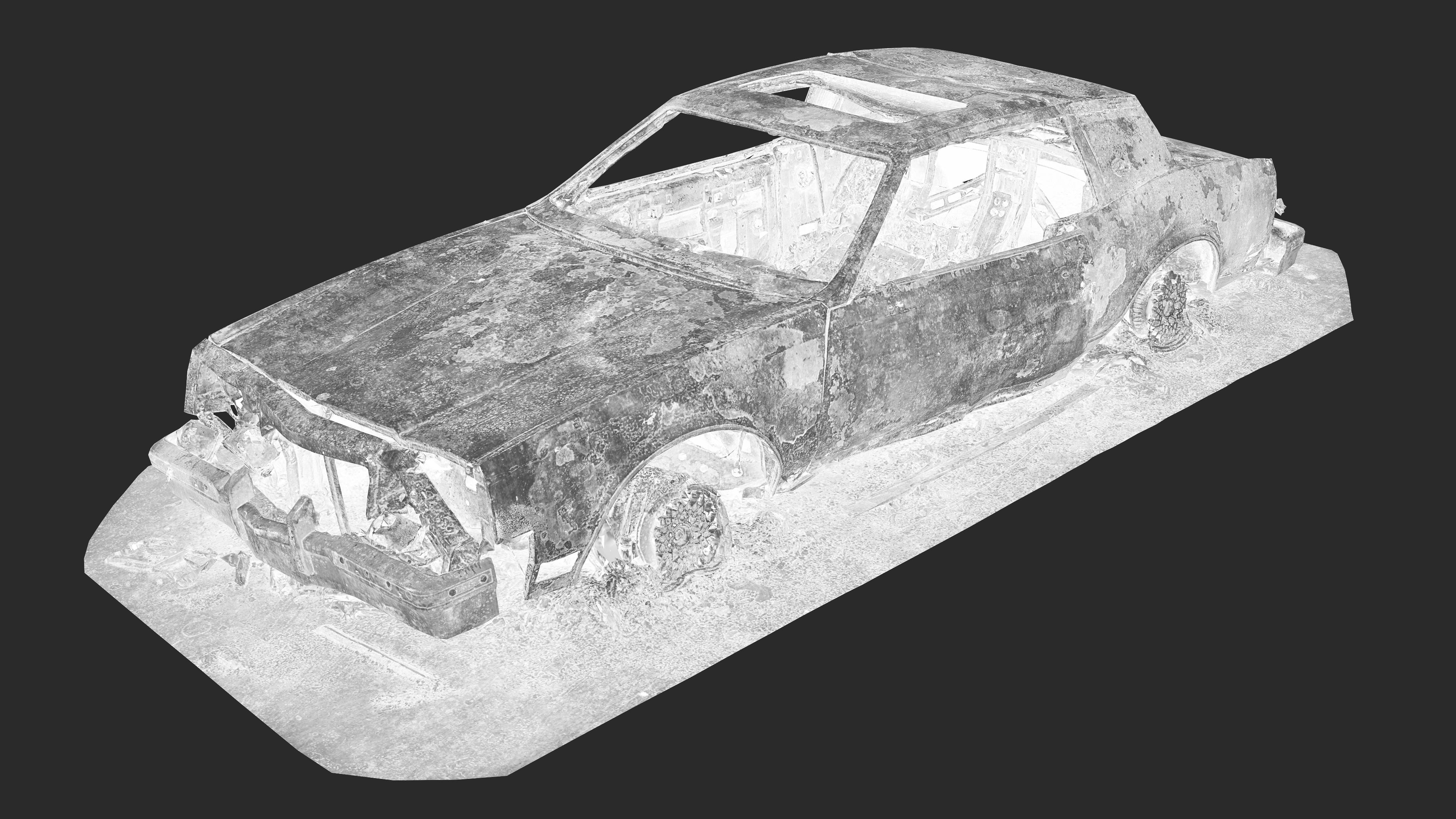 3D Burned-Out Buick Riviera