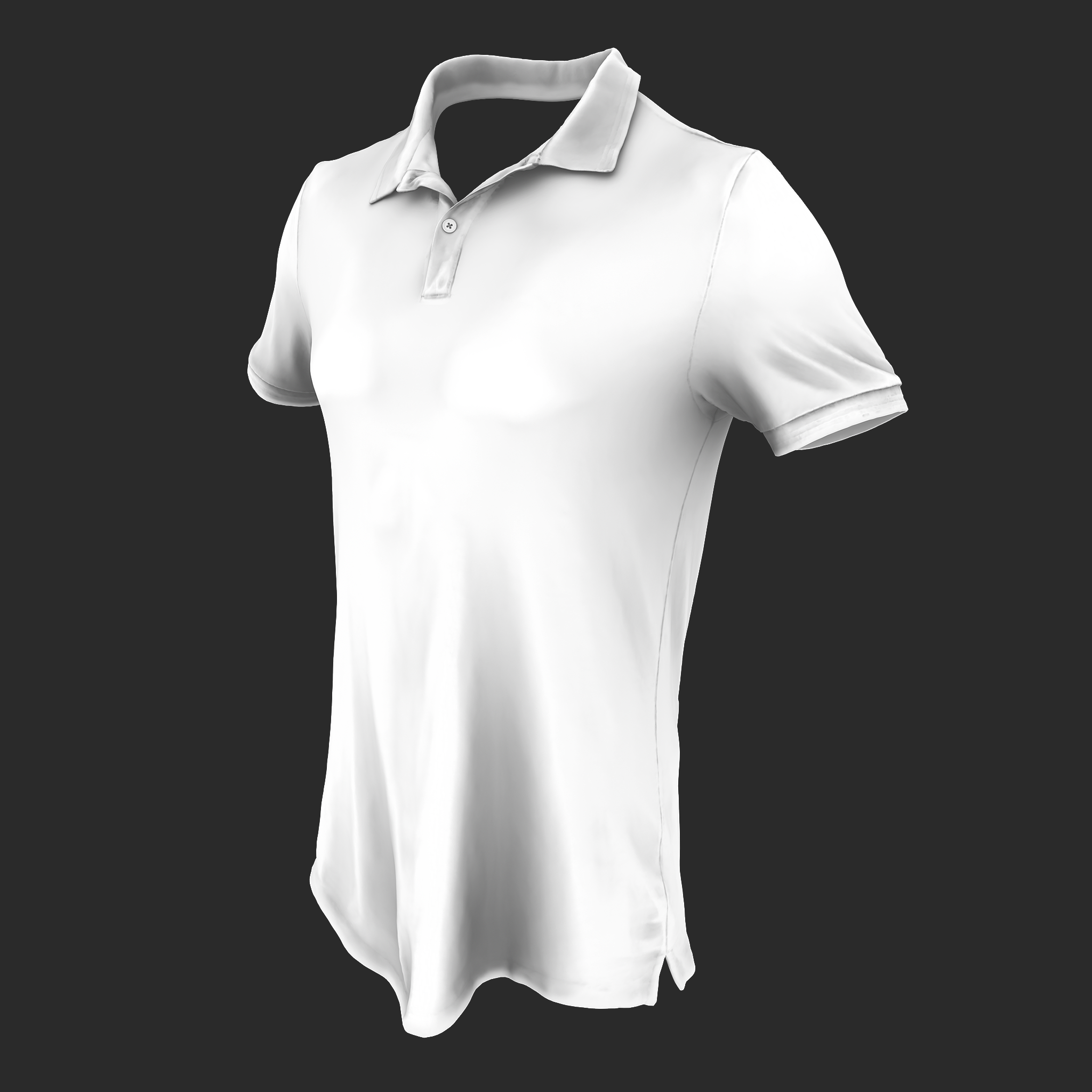 3D Model Mens Polo Shirt AO