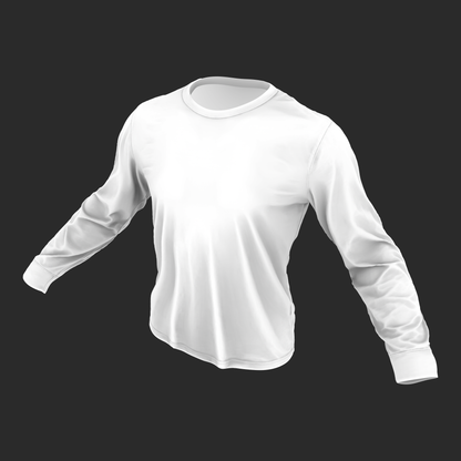 ﻿3D Model Mens Green Long Sleeve T-Shirt AO