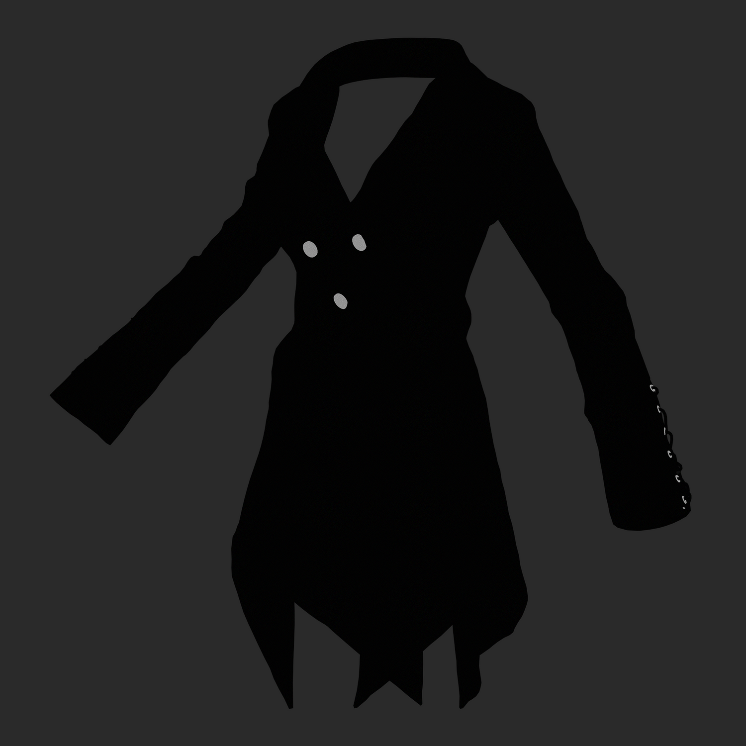 3D Women's Steampunk Costume Coat