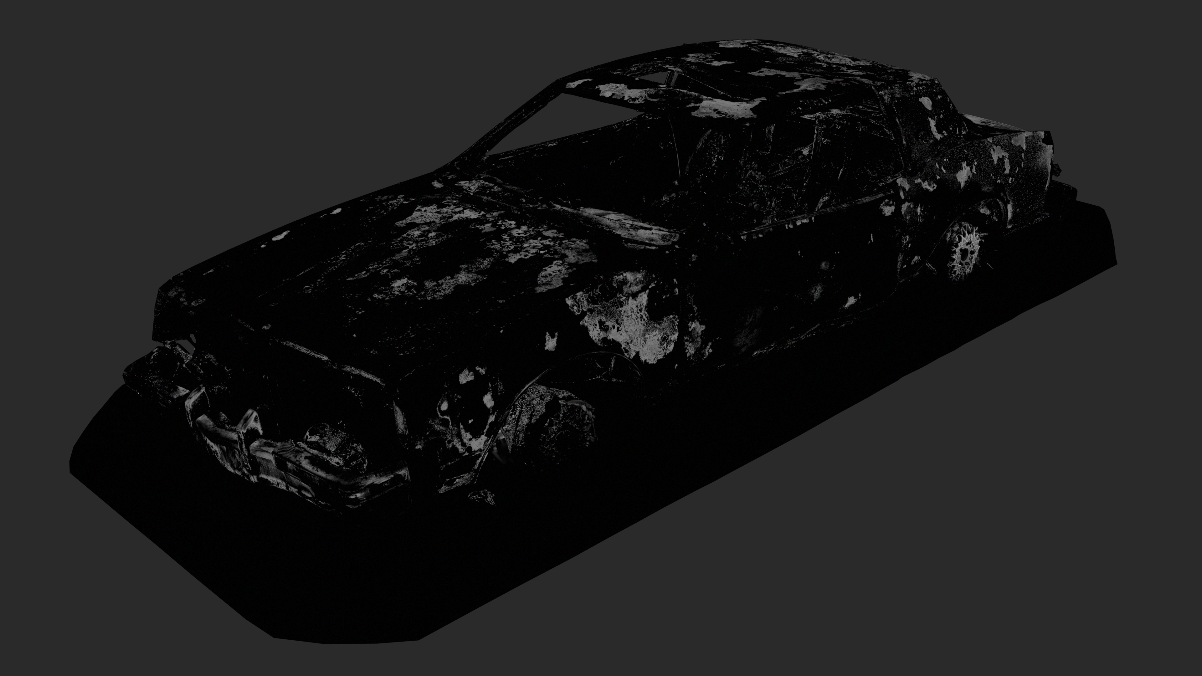 3D Burned-Out Buick Riviera