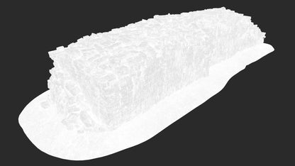 3D Stack of an Old Hand-Made Bricks