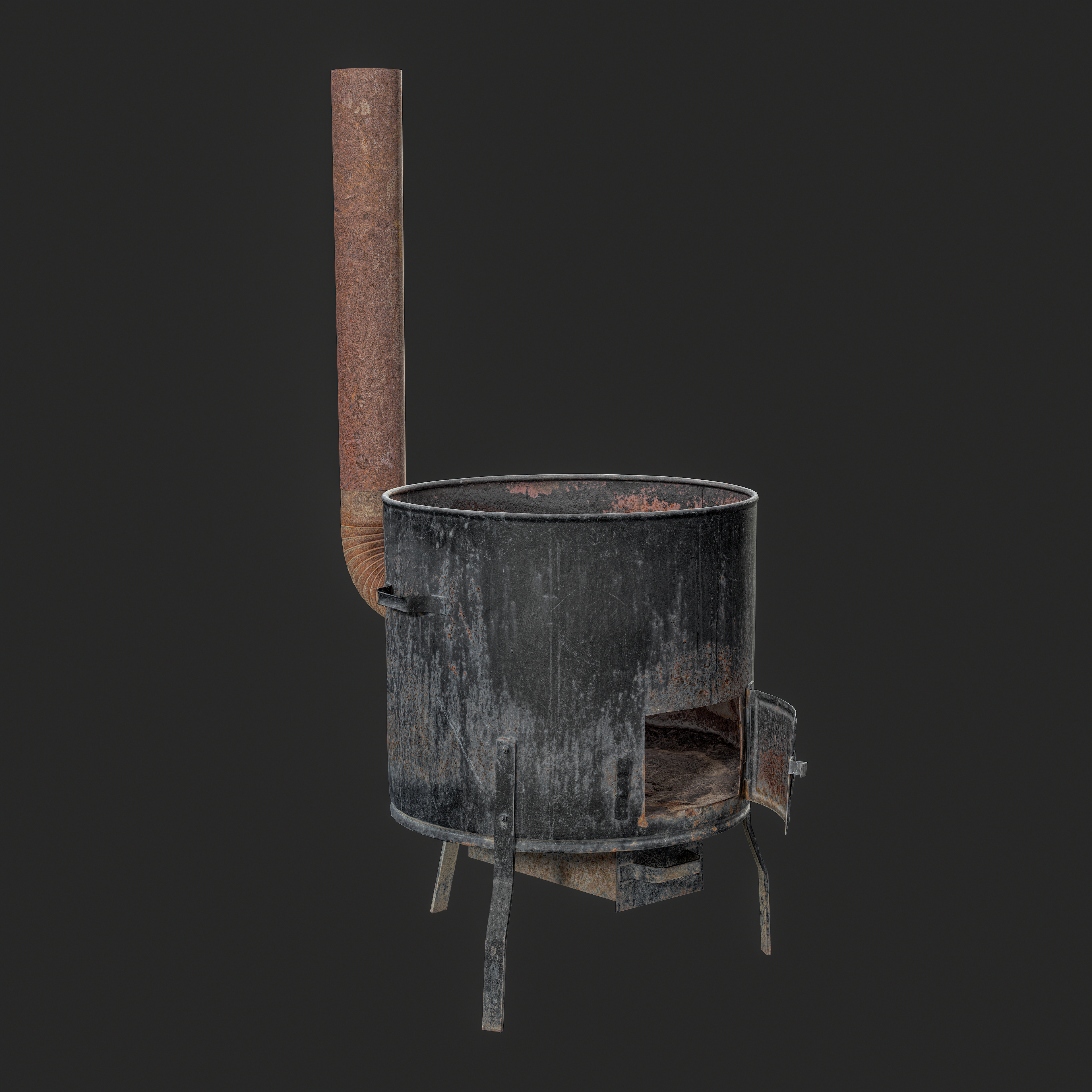 3D Rusty Stove