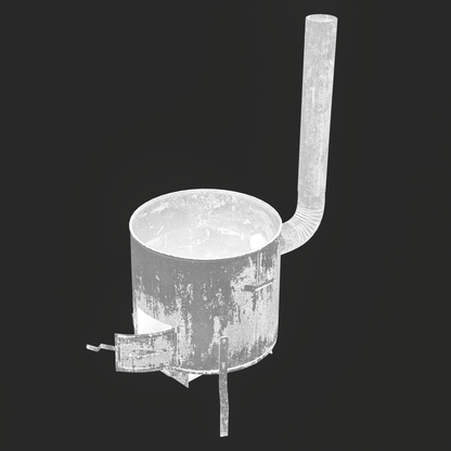3D Rusty Stove