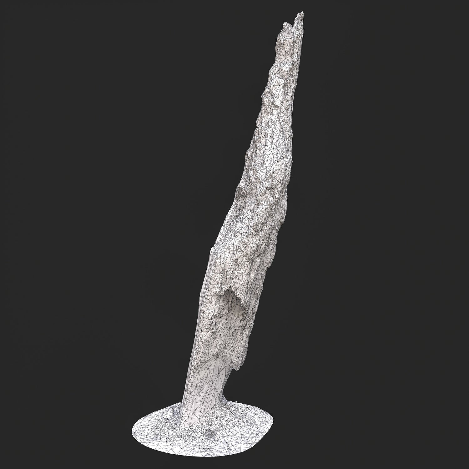 3D Charred Tree Trunk