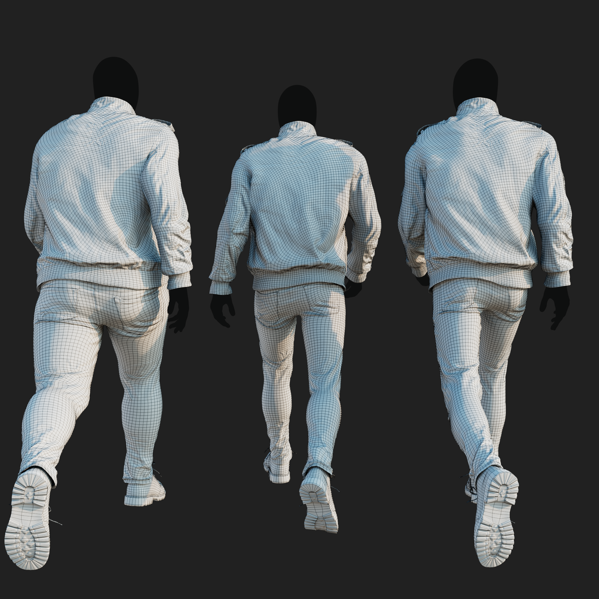 3D Clothing set of Men&