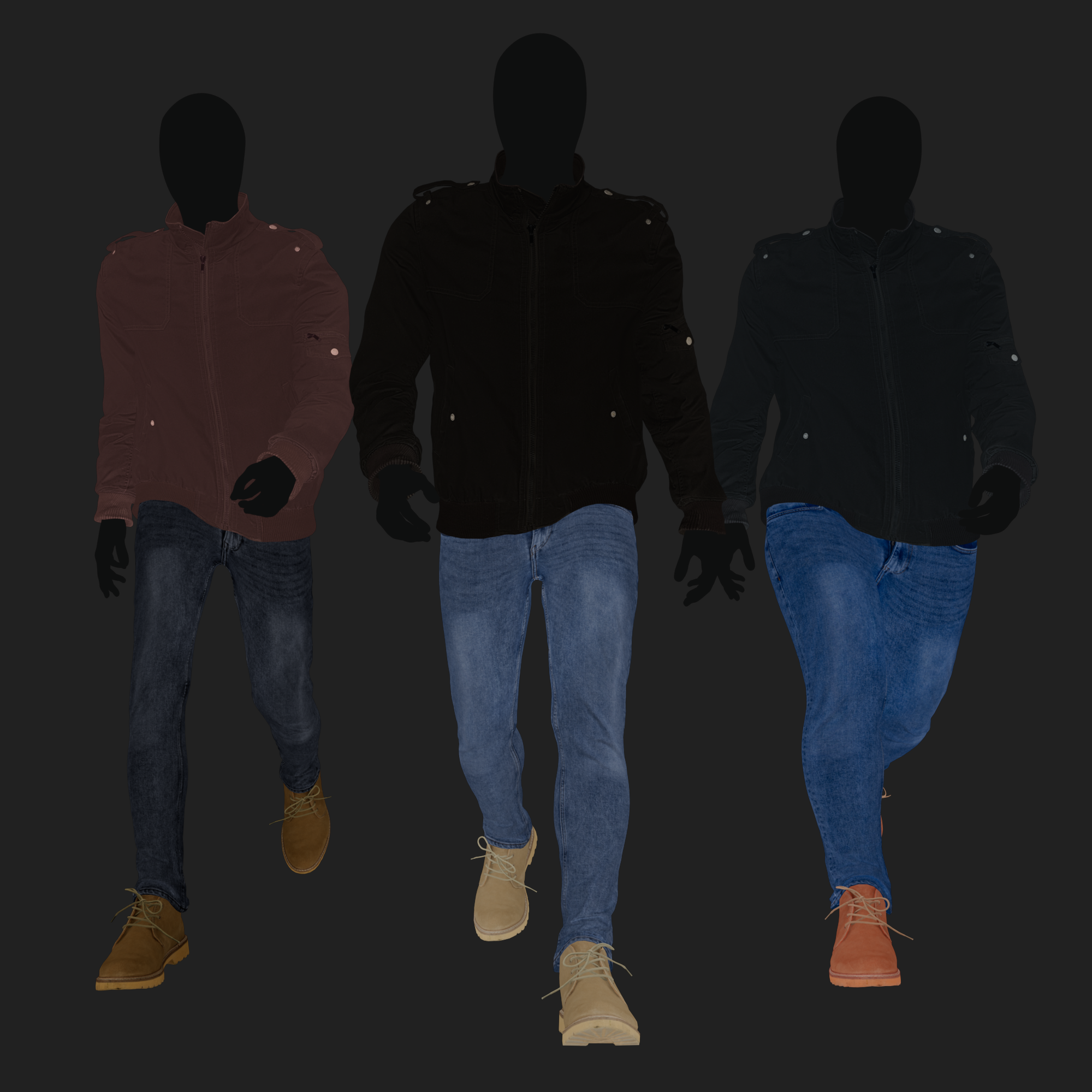 Render Diffuse map - Men&