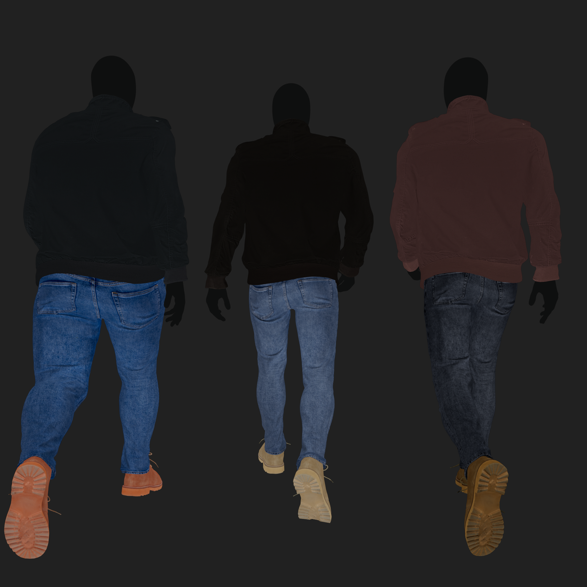 Render Diffuse map - Men&