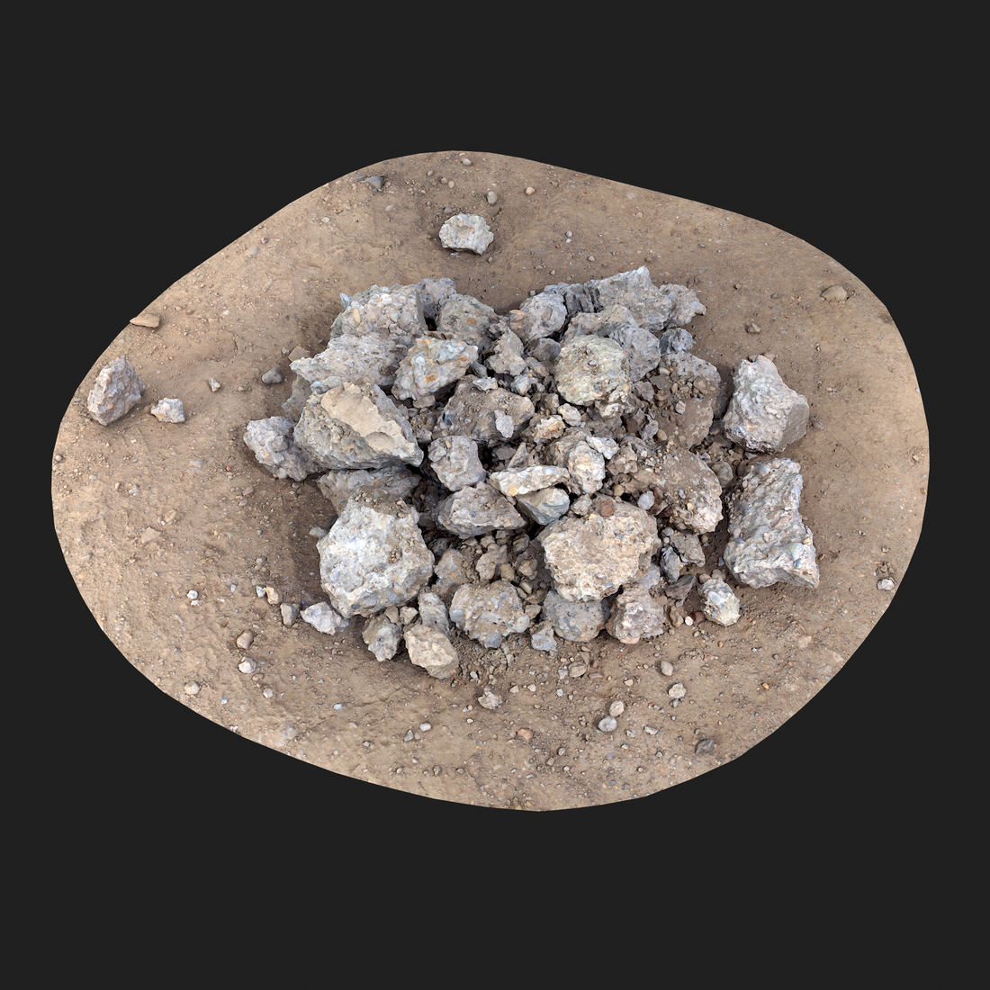 3D Model of Concrete Rubble 3