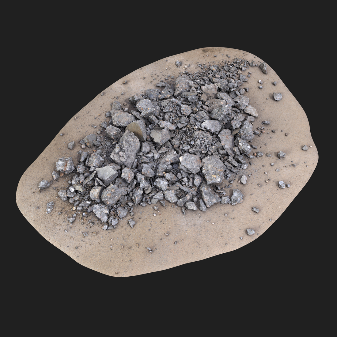 3D Model of Concrete Rubble 1