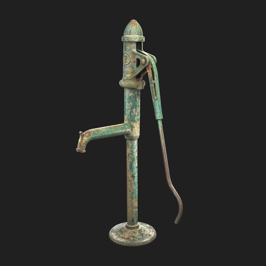 3D Vintage Hand Water Pump