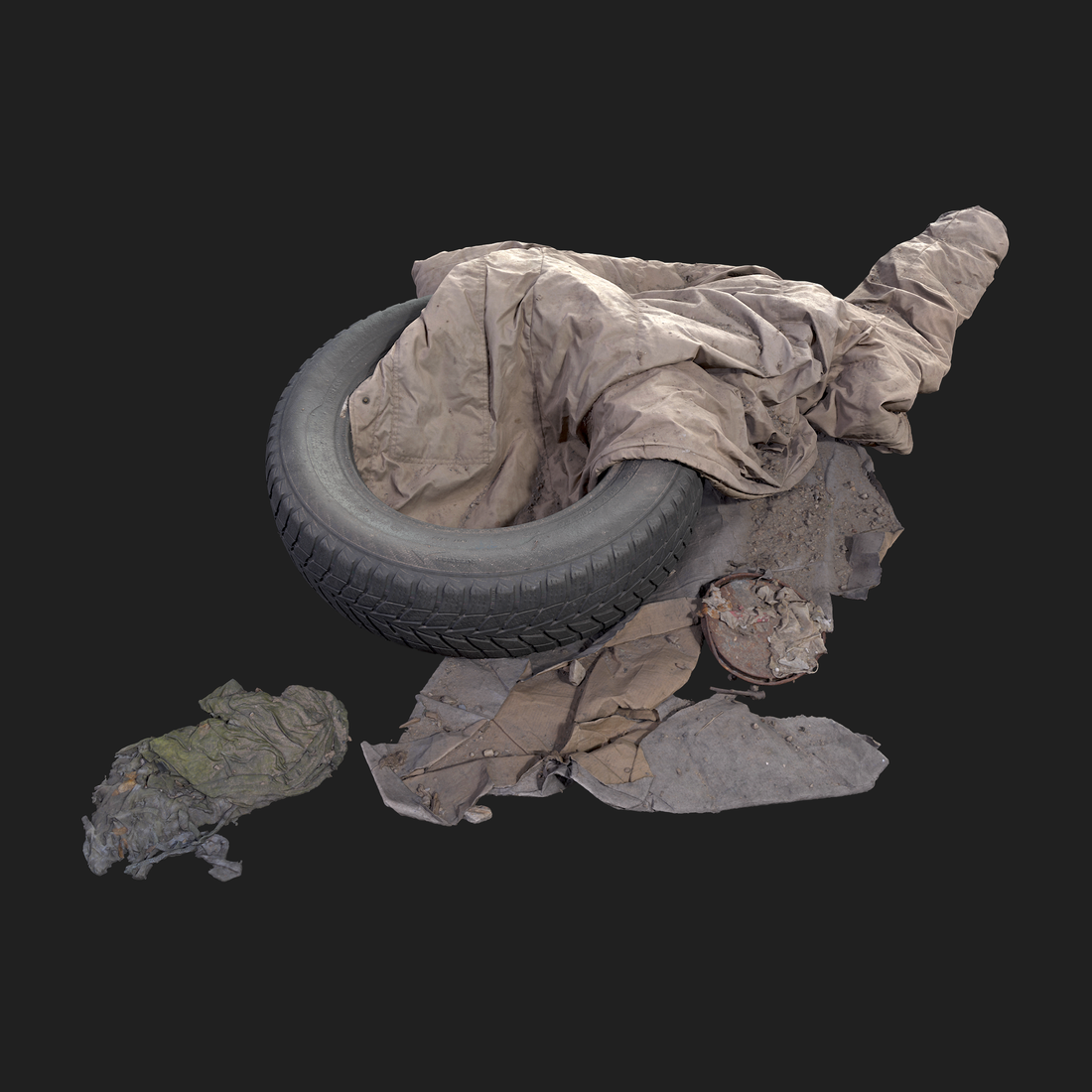 3D Model of Rubbish Mix 1