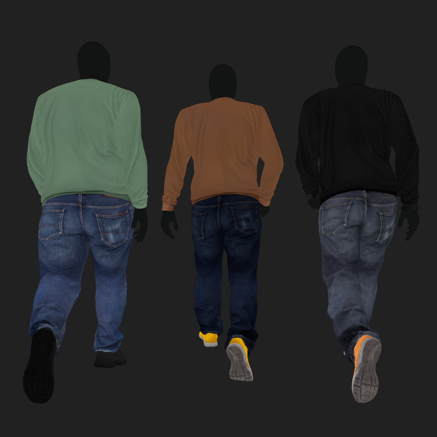 3D Clothing set of  Men&