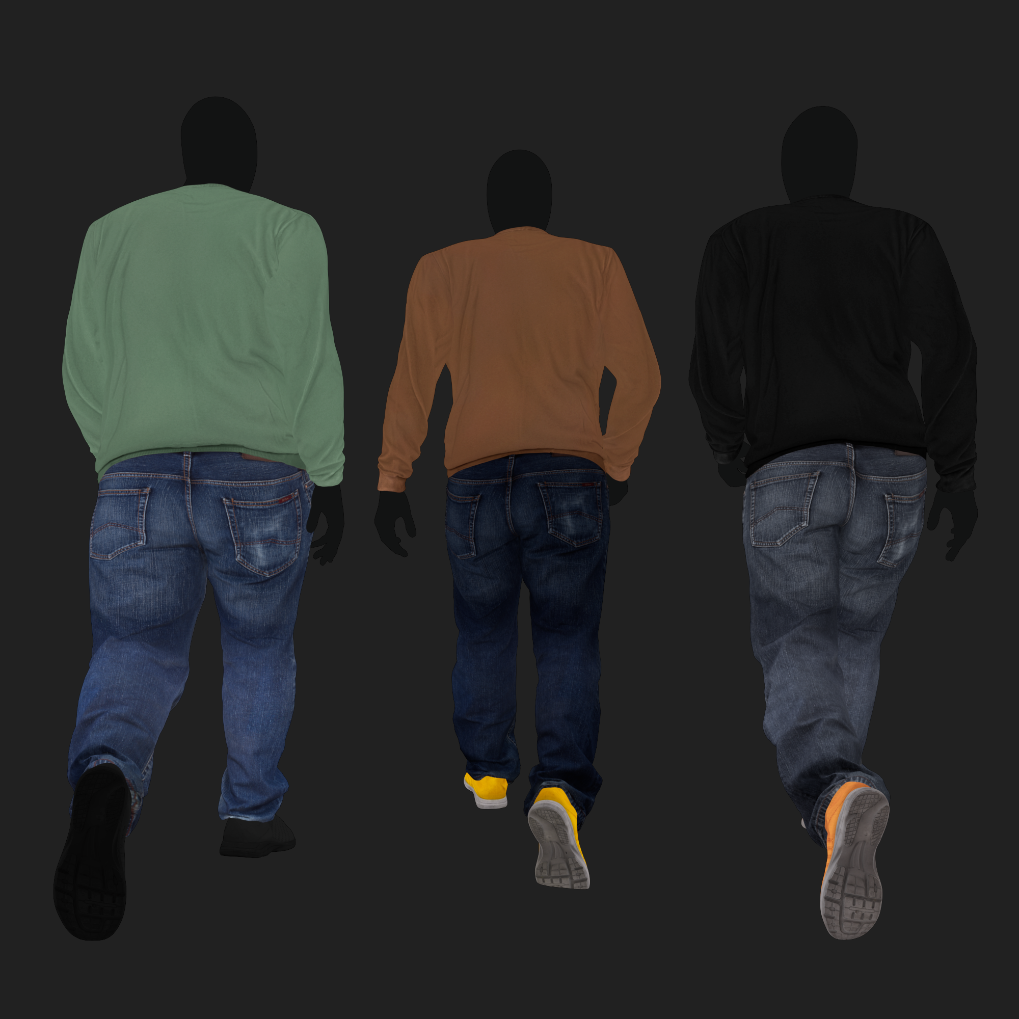 3D Clothing set of  Men&
