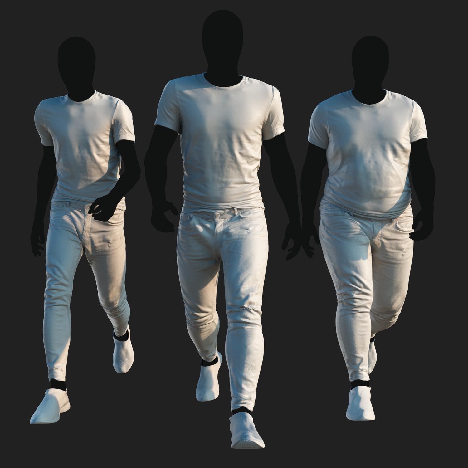 3D Clothing set of Men&